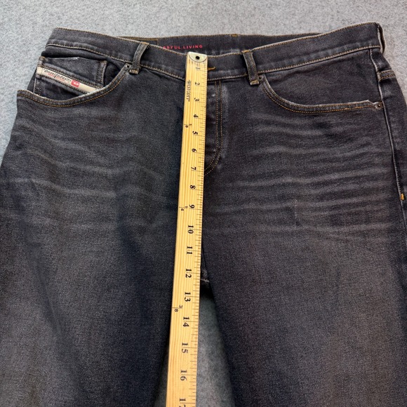 Diesel Jeans 2005 D-FINING Regular Fit 36x29 Gray TaperedMid Rise Button Fly - Picture 10 of 12